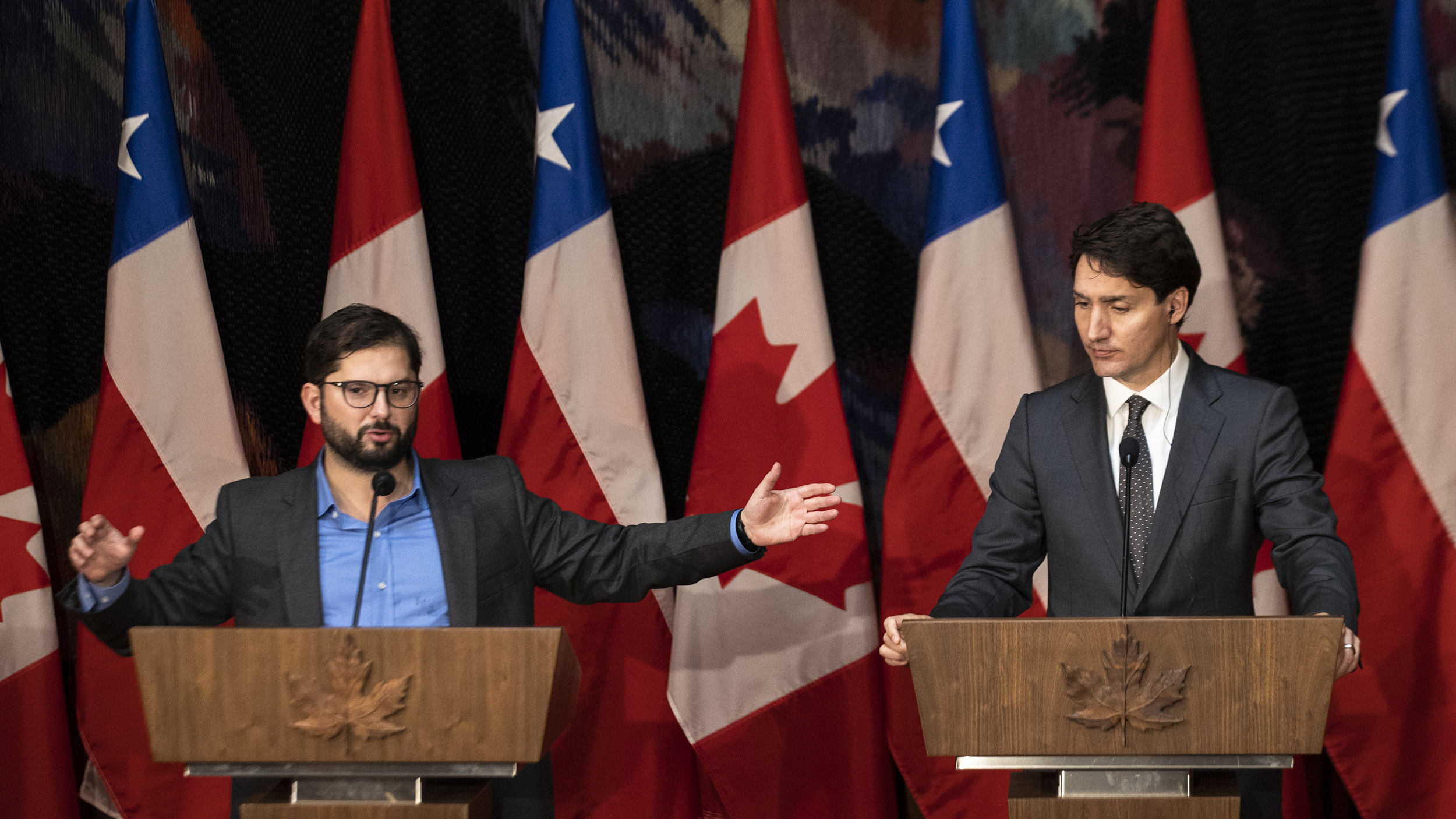 Boric le dice a Trudeau que el mundo necesita países como Canadá y Chile