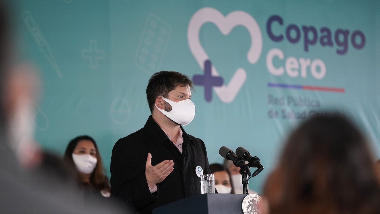 Presidente Boric anuncia el fin del copago en el sistema público de salud