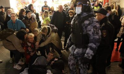 Ya van más de 100 detenciones en nueva protesta contra movilización de Putin