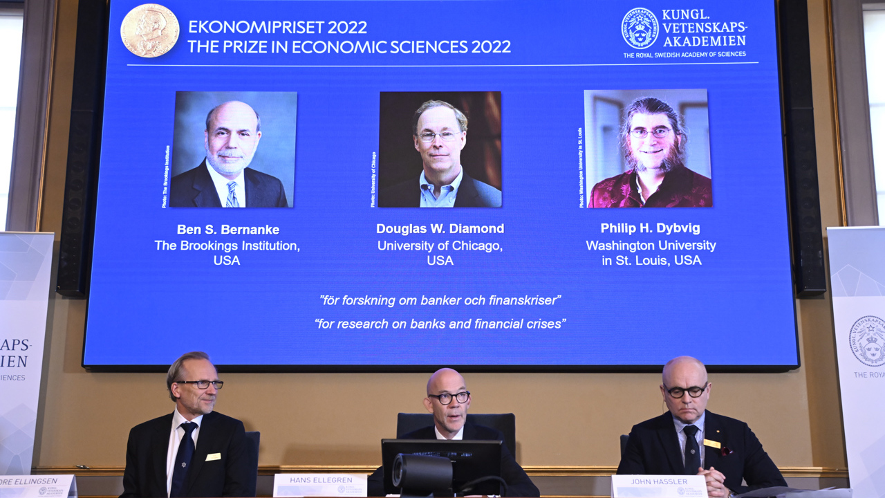 Bernanke, Diamond y Dybvig reciben el Nobel de Economía