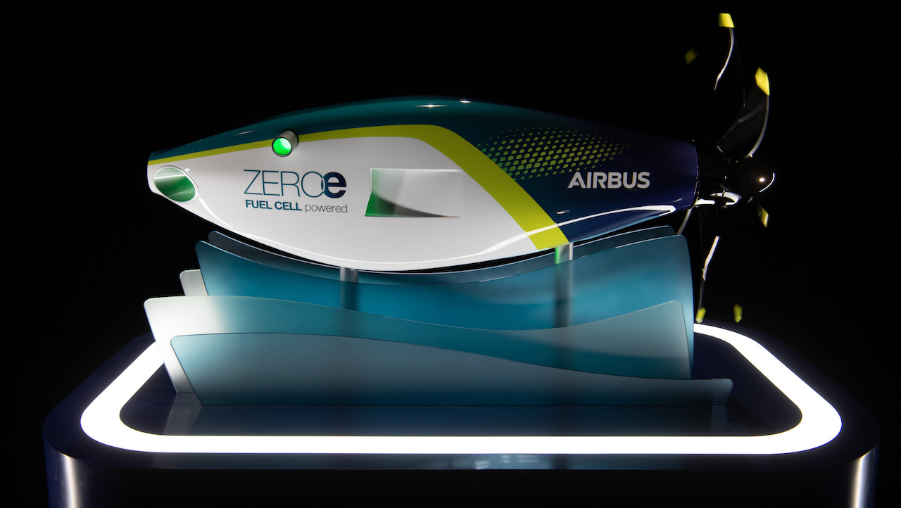 Airbus desarrolla un motor de celda de combustible para un avión de hidrógeno